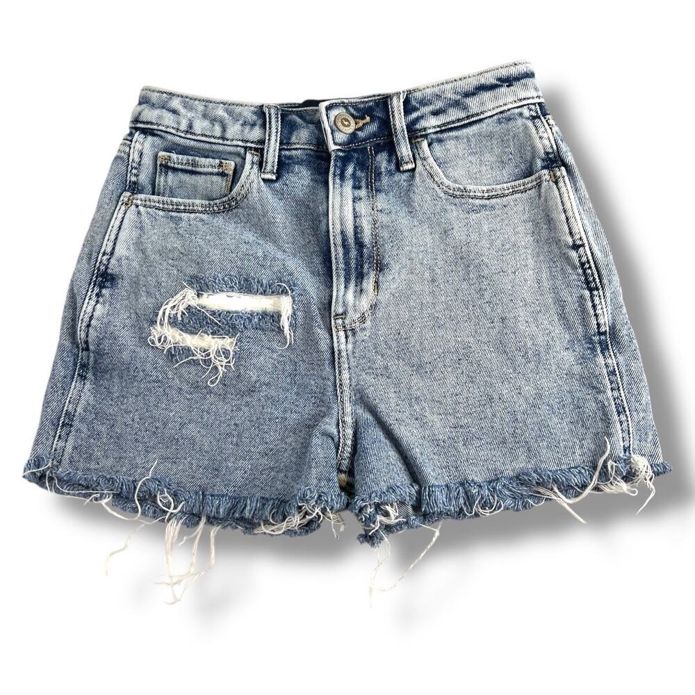 Hollister Distressed Ultra High High Rise DIY Jean Shorts Extra Small